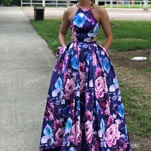 Prom Dress | Size 0 | Floral Print